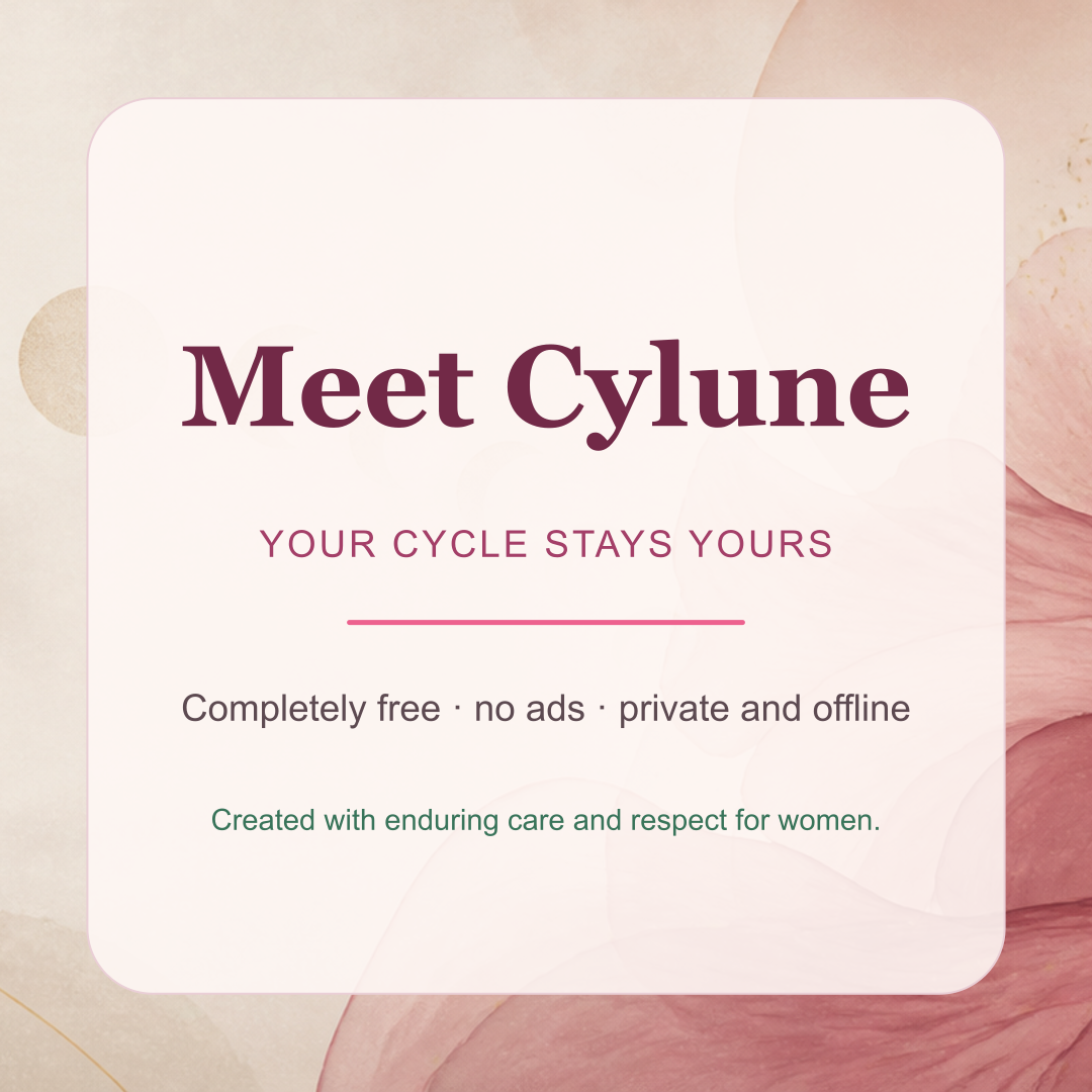 Cylune private offline cycle calendar identity