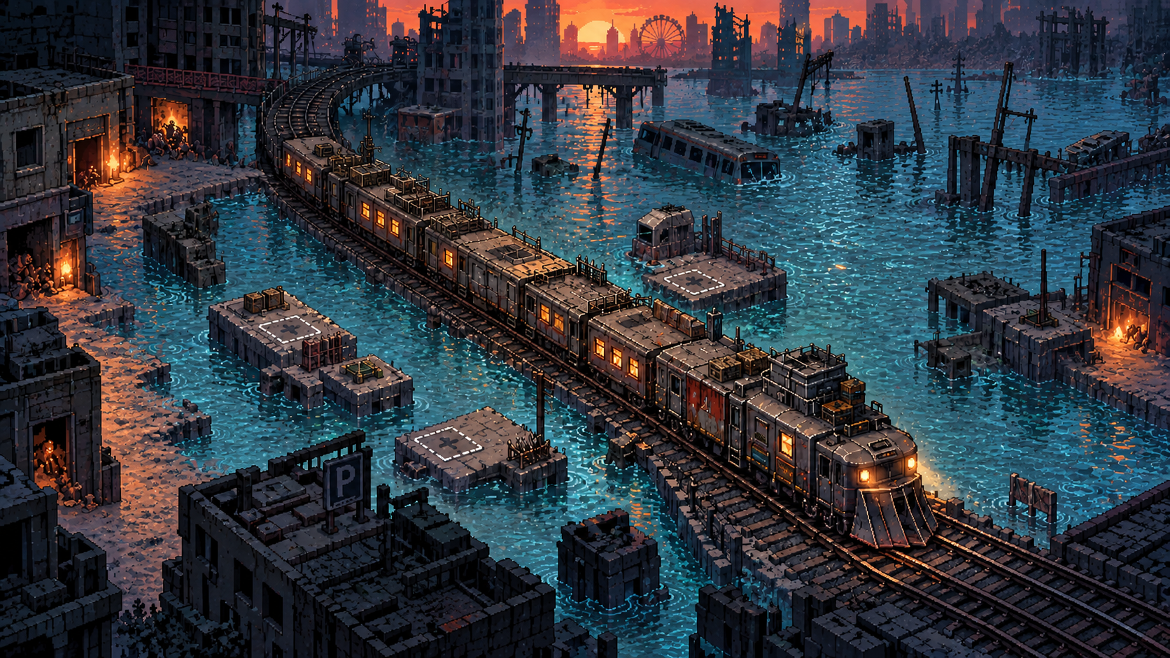 Flooded City environment artwork