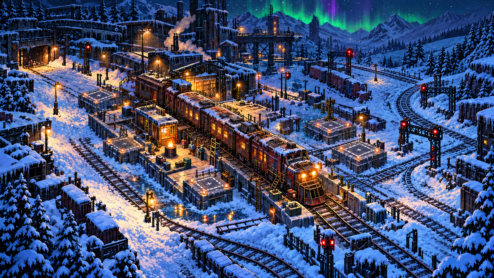 Frostline Depot environment artwork